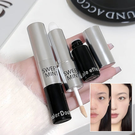 Double-ended Moisturizing Matte Concealer Contour Stick Smooth Lasting 3D Nose Shadow Waterproof Face Bronzer Contour Makeup