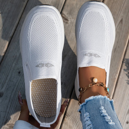 Women's shoes, women's sports shoes, lazy people can wear breathable casual shoes with mesh