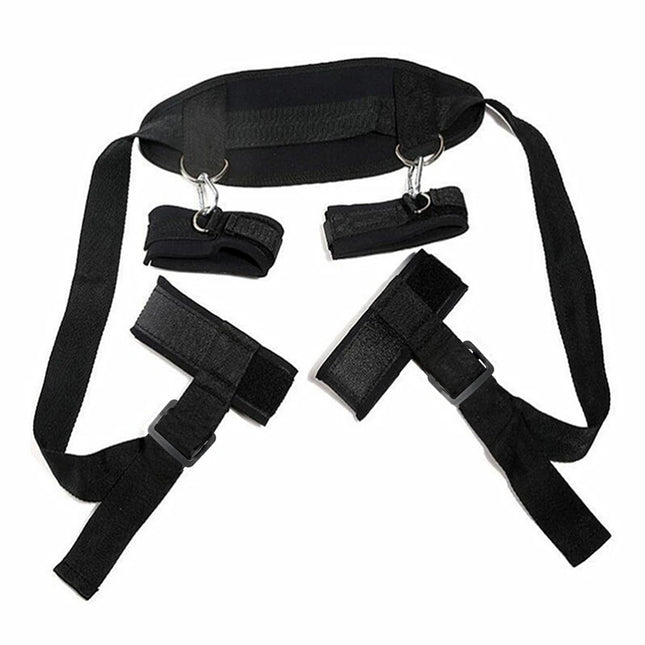 Sexy Nylon BDSM Bondage Kits Handcuffs Ankle Cuffs Sex Games Leather Whip Sex Toys For Couples Women Adult Exotic Accessories
