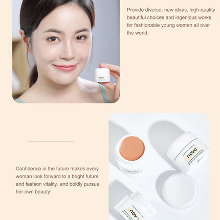 1pcs 3-Color Concealer Waterproof Full Coverage Concealer Professionally Cover Dark Circles Around Eyes and Face for All Skin