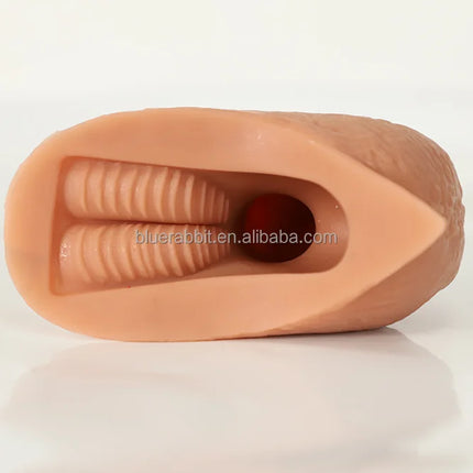 GF Ftm Packers Wholesale 2-in-1 Ultra Soft Silicone Hollow Penis Sleeve with Large Scrotum Prosthetic Stroker