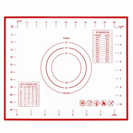 UNTIOR 1PCS Silicone Baking Mat Kneading Pad Dough Mat Pizza Cake Dough Maker Kitchen Cooking Grill Non-Stick Gadgets Bakeware