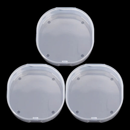 1/10pcs Transparent Square Plastic Boxes Makeup Powder Puff Air Cushion Storage Case Jewelry Diamond Packaging Organize Holder