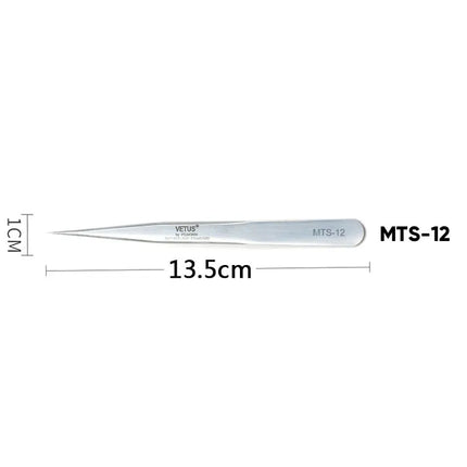 1Pc New VETUS Eyelash Tweezers Stainless Steel Superhard High Precision Tweezers for Volume Fans Lashes Extension Makeup