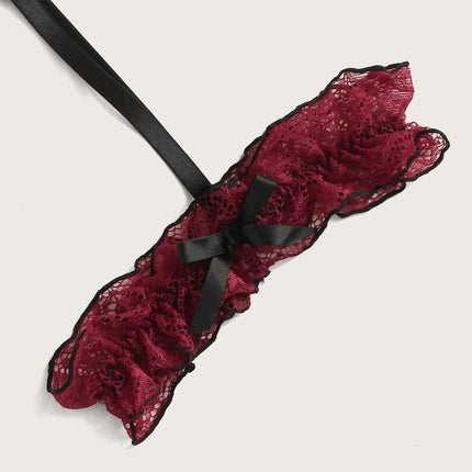 Sexy Fashion Lace Lingerie Underwear Sleepwear Steel Ring Pajamas Garter Women Intimates Underwear Bra Panties Set Lingerie