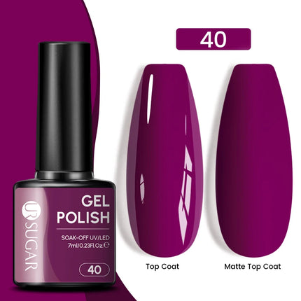 UR SUGAR 7.5ml Dark Wine Red Nail Gel Polish Autumn Gel Paint Nail Art Semi Permanent Nail Art Manicure Soak Off LED UV Nail Gel