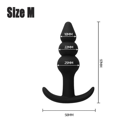 Silicone Dildo Anal Plugs Butt Plug Stopper Dilator Prostate Massager Vaginal Stimulator Adult Sex Toys for Men/Women Trainer