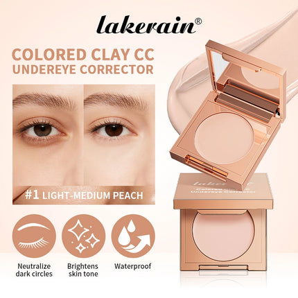 Undereye Color Correction Concealer Fine Clay Texture Brightening Smoothing Skin Waterproof Moisturizes Quick Cover Dark Circles