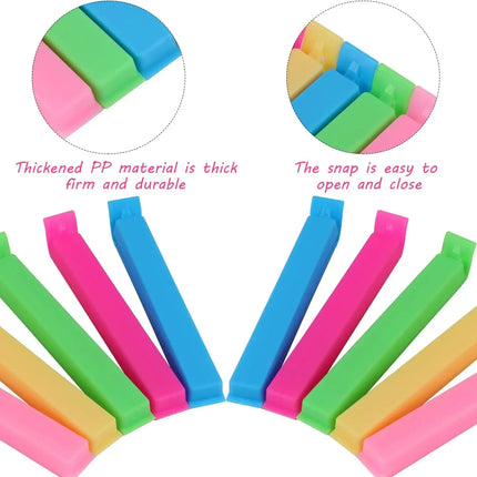 10/5PCS Portable Kitchen Storage Food Snack Seal Sealing Bag Clips Sealer Clamp Plastic Tool Kitchen Accessories Food Bag Clips