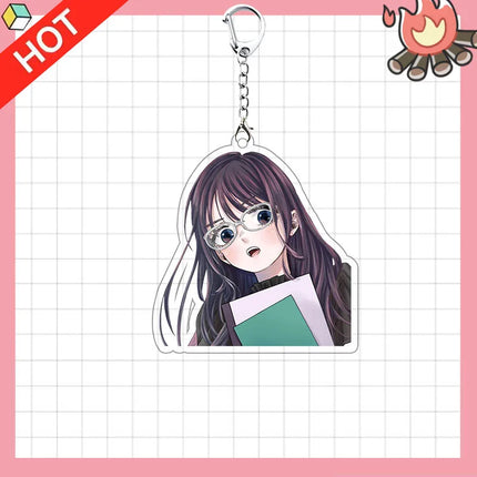 Anime Kaoru Hana wa Rin to Saku The Fragrant Flower Blooms with Dignity Waguri Kaoruko Cosplay Keychain Keyring Accessories Gift