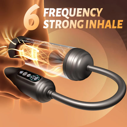 Automatic Electric Penis Pump for Men 6 Sucking Male Vacuum Suction Massager Penis Enlarger Glans Blowjob Masturbation Sex Toys