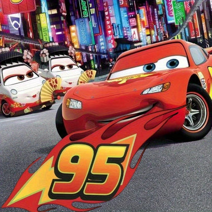 1 Disney Lightning Mcqueen 95 Number Car Sticker for Racing Car Body Rear Decoration, Suitable for Cars, Laptops - Christmas, Birthday