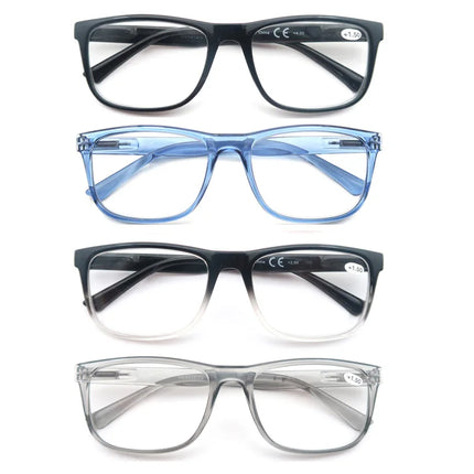 Oversized Reading Glasses Men Big Head Readers Women XL Eyeglasses Wide Square Large Read Glasses With Spring Hinge Clear Vision