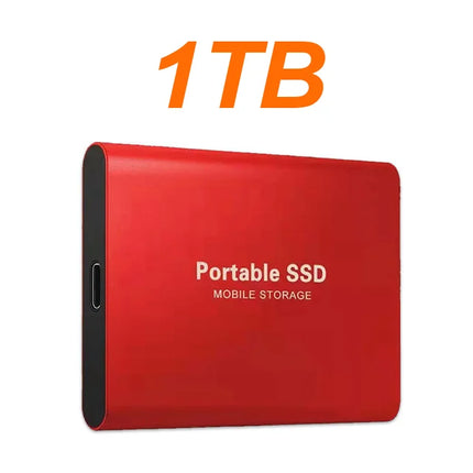 16TB Large Capacity External Hard Drive Quiet Operation Mobile Storage SSD USB3.2 Type-C High Speed Solid Stae Disk For PC MAC