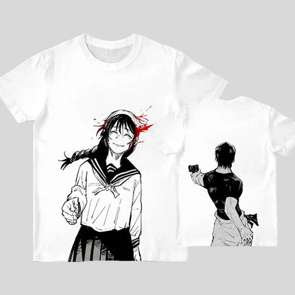 New Japanese Anime T-shirts Men's And Women's Anime Character Casual Short-Sleeve Tees 2026 Summer Streetwear Trendy Tops