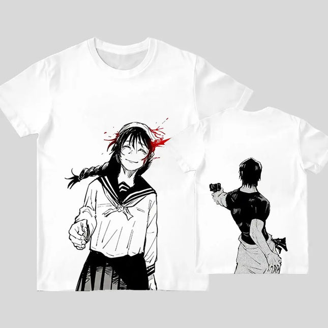 New Japanese Anime T-shirts Men's And Women's Anime Character Casual Short-Sleeve Tees 2026 Summer Streetwear Trendy Tops