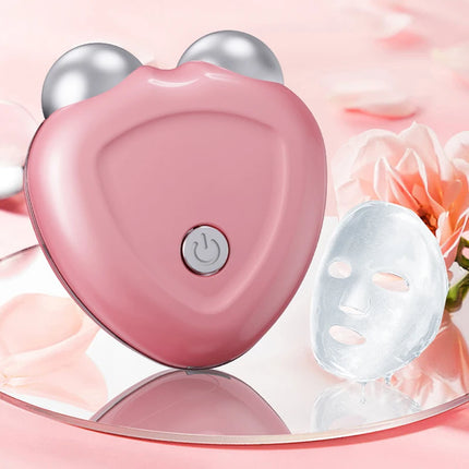 Microcurrent Face Lift Device Roller Mini Face Slimming Massager Portable EMS Delicate Contour Lifting Firming Facial Skin Gift