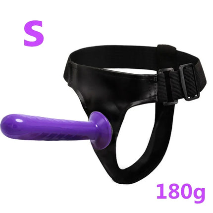 Strap-On Big Dildo Vibrator Strapon Ultra Elastic Harness Belt Adult Sex Toys For Woman Lesbian Double Penis Realistic Dildos