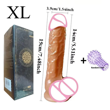 Soft Realistic Thick Huge Dildo Gay Adults Sex Toy for Women Suction Cup Big Dick Anal Plug Vaginal Masturbators Silicone Penis
