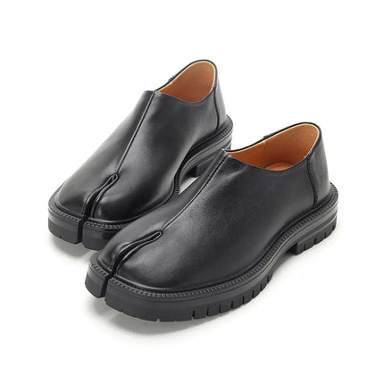 Chunky Platform Slip-on Tabi Loafers Women Brand Designer Split Toe Size 35-45 Unisex Concise Fashion Pig Trotter Shoes 2025