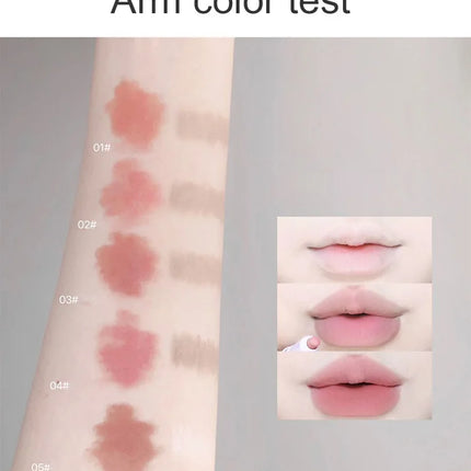 Lovely Sweet Doggie Double-ended Lip Liner Velvet Matte Pearlescent Lipstick For Outline Full Lips Cappuvini Nude Lip Pencil