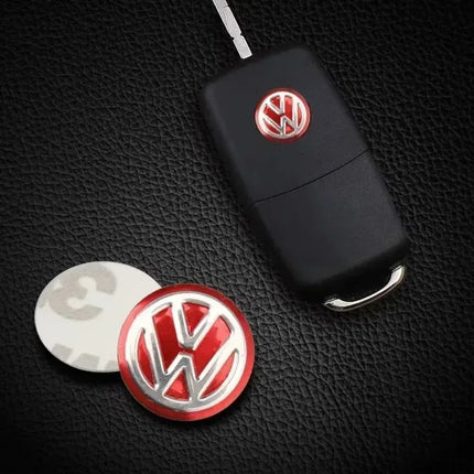 3pcs 14mm Car Metal Emblem Stickers Auto Remote Key Logo For Volkswagen VW GTI Polo Golf Caddy Jetta Sharan Passat Tiguan Arteon