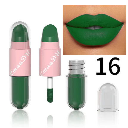 Halloween Lip Gloss Set, 3-Piece Non-Stick Shiny Lipstick, Glittery Purple and Black Lip Colors, Long-Lasting, Non-Transfer