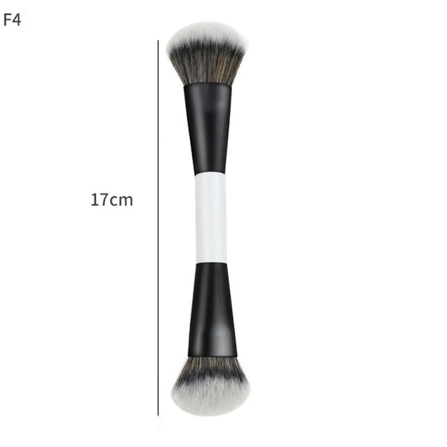Dual-Ended F4 Contour Face Brush Multi-purpose High Coverage Eyeshadow Concealer Brushes Cosmetic Beauty Makeup Brushes