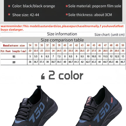 Comfortable anti-slip sports shoes Summer breathable and cool casual running shoes Sports shoes Fashionable soft style shoes.