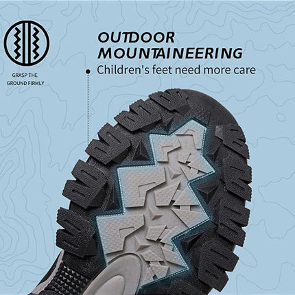 New Hiking Shoes Children Designer Climbing Trekking Sneakers for Boy Girl Leather Outdoor Sports Work Kids Shoes Run Shoes
