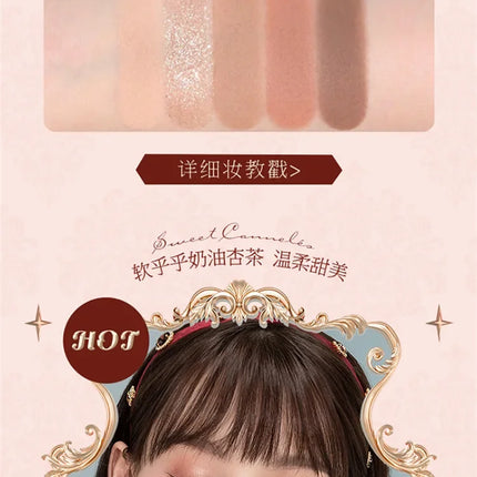 Flower Knows Strawberry Rococo Moonlight Mermaid Jewel Eyeshadow Palette 5 Colors Pearlescent Mashed Potatoes 2023