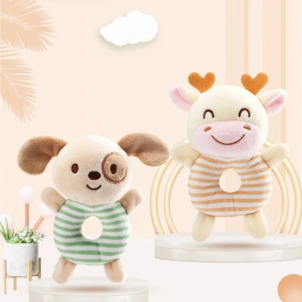 Newborn Baby Plush Stroller Toys Cartoon Animal Rattles Mobiles Hanging Bell Educational Hanging Toy Speelgoed