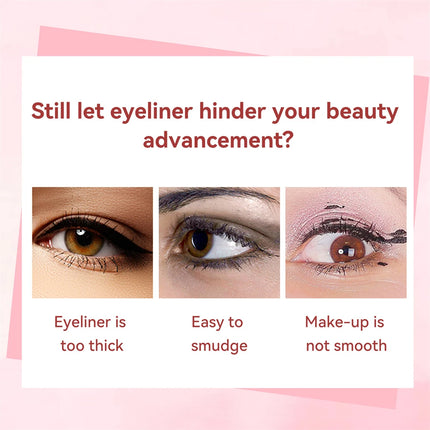 Pink Cat Paw Black Liquid Eyeliner Pen Fast Drying Long-lasting Smudge Proof Makeup Holding Premium Eye Liner Pen Eye Cosmetics