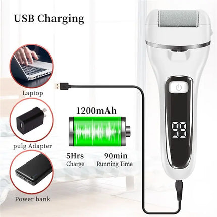 M04K Electric Foot Callus Remover For Feet With Grinding Heads Rechargeable Foot Scraper Pedicure Machine Callus Remover A