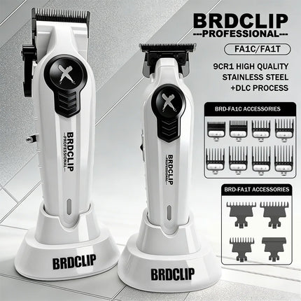 BRDCLIP Professional Hair Clippers Rechargeable Hair Trimmer Charging Base Haircut Machine DLC Blade Clippers For man BRD-FA1C