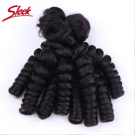 Sleek Remy Human Brazilian Bouncy Bulk Loose Wave Bundles Hair For Braiding Nature Black 10 To 22 Inches Braids No Weft Bulk