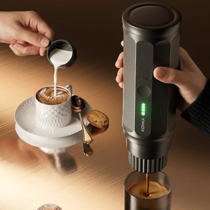Portable Electric Coffee Maker for Travel Camping Office Wireless Espresso Machine with 7800mAh Battery Type C Charging