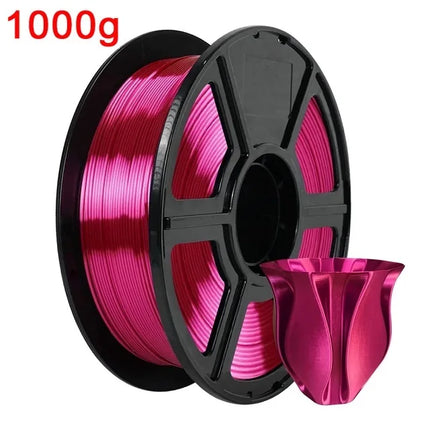 Silk Filament PLA 1.75mm 1kg/500g/250g 3D Printer Filament For Printing Toys Shiny Smooth PLA+ Gold Silver Red Blue High Speed