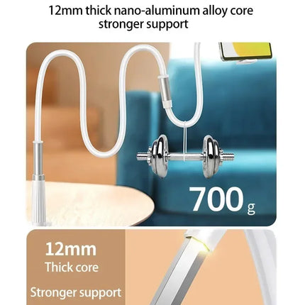 Lazy Bedside DesktopMobile Phone Clamp Bracket Flexible Long Arm Gooseneck Lazy Person Bracket With Handle Overhead Live Bracket
