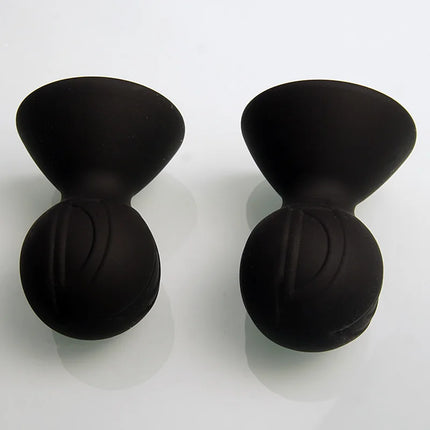 BDSM Silicone Nipple Suckers Pump Suction With Squeeze Bulbs,Wide Cup Clit Breast Sex Toys for Couples,Bondage