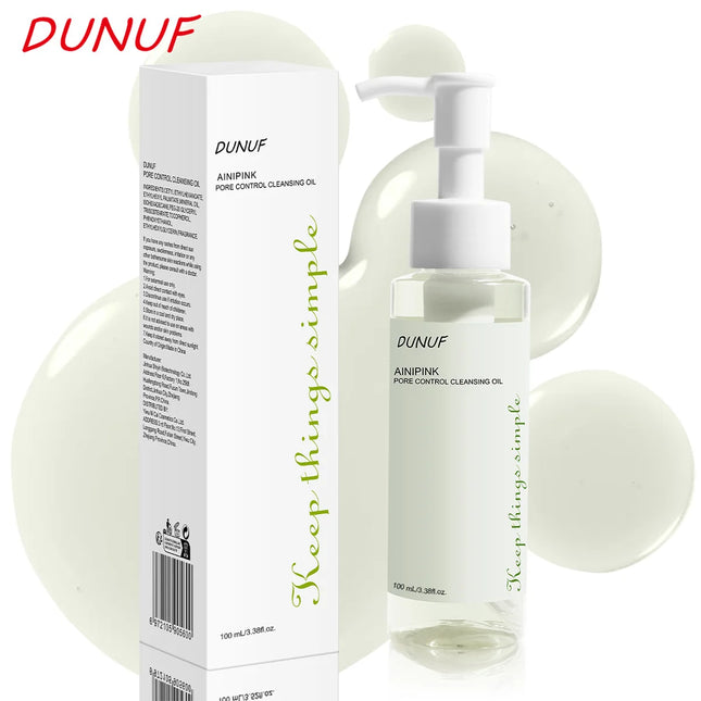100ML Cleansing Oil with Plant Extracts Deep Pore Cleansing Moisturizes Reduces Blackheads Makeup Remover for Face Skin Care