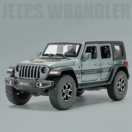 1:32 Jeep Wrangler Rubicon Off-road car Alloy Model Car Toy Diecasts Metal Casting Sound and Light Car Toys For Children Vehicle