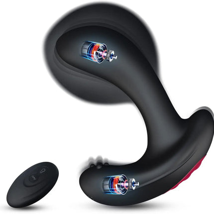 Anal Vibrator Inflatable Butt Plug Remote Prostate Massager Automatic Inflation Vibrating Male Female Prostate Stimulator