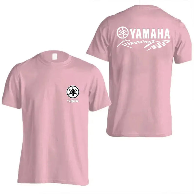 Yamaha Motorcycle Racing Short Sleeve T-Shirt round Neck 100% Pure Cotton Casual Fashion Top for Men And Women
