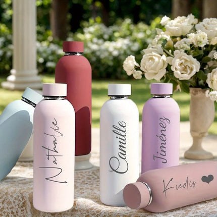 Custom Logo Name Thermos Large Vacuum Flask Stainless Steel Portable Thermos Bottle Outdoor Sports Water Bottle Travel Mug 500ml