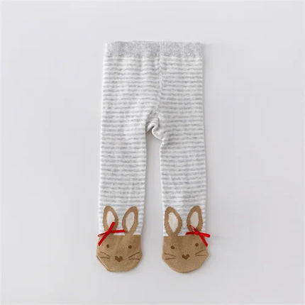 0-12M Newborn Baby Girls Tights Knitted Stockings for Girls Cotton Print Infant Tights For Girls Casual Toddler Pantyhose Spring
