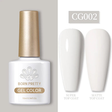 BORN PRETTY 10ml Gel Nail Polish Gel 130 Colors Semi Permanent Solid Nail Gel Varnish Soak Off UV Gel for Base Top Coat