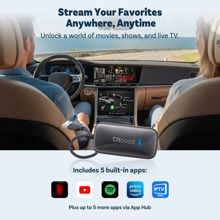 Ottocast Play2Video Ultra/Express Wireless CarPlay Android Auto Adapter Android AI Box for Netflix Youtube Spotify Accessories