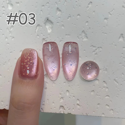 1-6PCS Popular Winter Internet Celebrity Hot-selling Northern Lights Cat Eye Magnet Gel Nail Polish Nail Art Nail Supplies