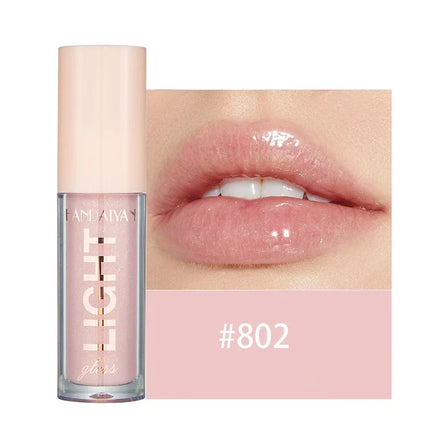 12 Colors Mirror Pearl Lip Gloss Long-lasting Moisturizing Shine Glitter Lip Glaze Waterproof Glass Liquid Lipstick Women Makeup